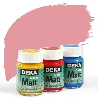 Vopsea acrilică Deka Color Matt 25 ml - 25 lemn de trandafir