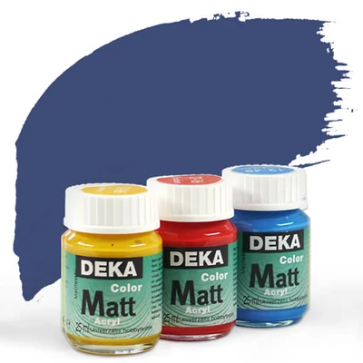 Vopsea acrilică Deka Color Matt 25 ml - 53 albastru inchis