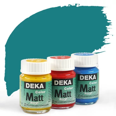 Vopsea acrilică Deka Color Matt 25 ml - 57 verde ulei