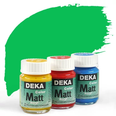 Vopsea acrilică Deka Color Matt 25 ml - 64 verde