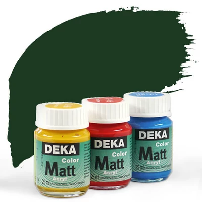 Vopsea acrilică Deka Color Matt 25 ml - 66 verde pin