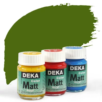 Vopsea acrilică Deka Color Matt 25 ml - 71 verde olive