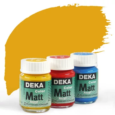 Vopsea acrilică Deka Color Matt 25 ml - 77 ocru