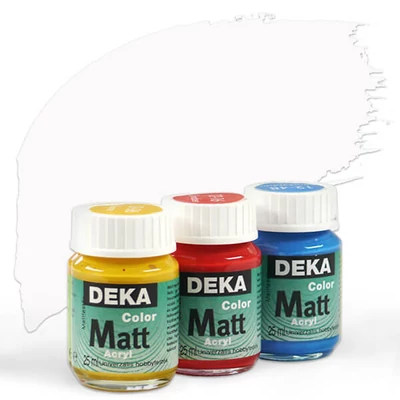 Vopsea acrilică Deka Color Matt 25 ml - 92 alb