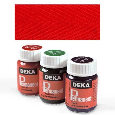 Deka Permanent, vopsea textil pentru materiale de culoare deschisă- 18 roșu mac
