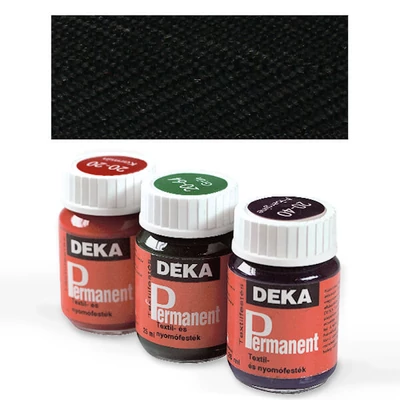 Deka Permanent, vopsea textil pentru materiale de culoare deschisă- 90 negru