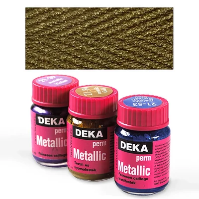 Deka Perm Metallic vopsea textil metalizată 25 ml - 94 gold