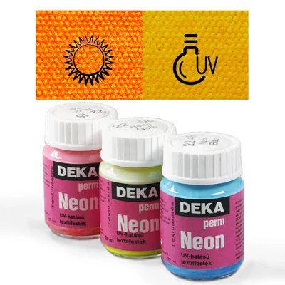 Vopsea textil  Deka Perm Neon 25 ml - 10 portocaliu