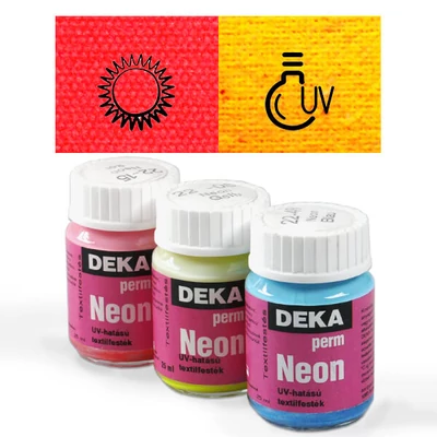 Vopsea textil  Deka Perm Neon 25 ml - 15 rosu