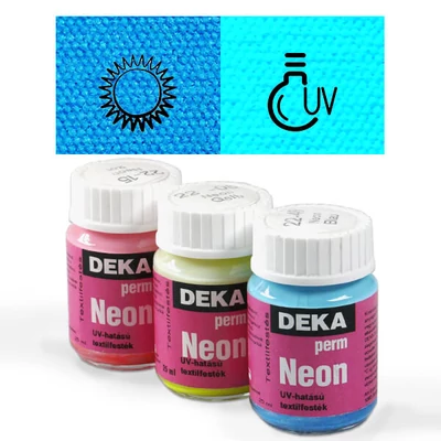 Vopsea textil  Deka Perm Neon 25 ml - 49 albastru