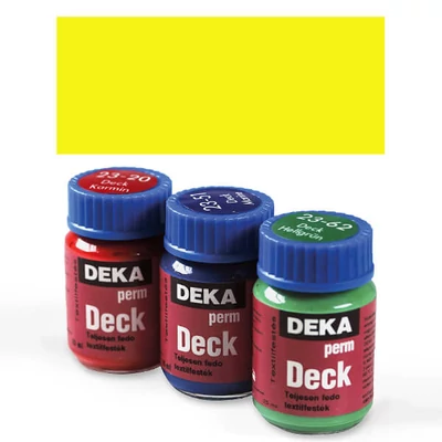 Deka Perm Deck Vopsea textil acoperitoare pentru material închis la culoare - 04 lemon