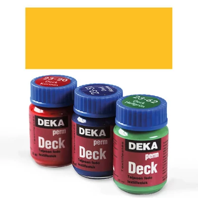 Deka Perm Deck Vopsea textil acoperitoare pentru material închis la culoare - 05 galben