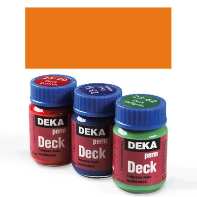 Deka Perm Deck Vopsea textil acoperitoare pentru material închis la culoare - 10 portocalii