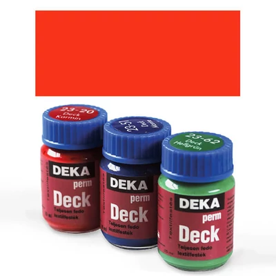 Deka Perm Deck Vopsea textil acoperitoare pentru material închis la culoare - 17 roșu stacojiu
