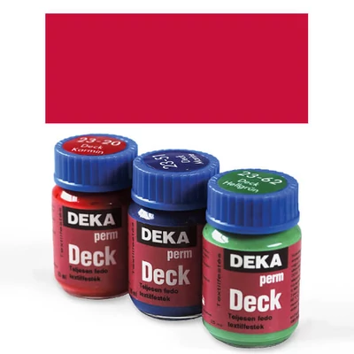 Deka Perm Deck Vopsea textil acoperitoare pentru material închis la culoare - 20 carmin