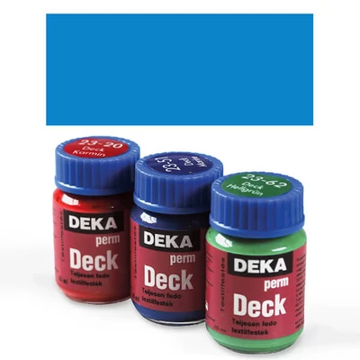 Deka Perm Deck Vopsea textil acoperitoare pentru material închis la culoare - 47 albastru azur