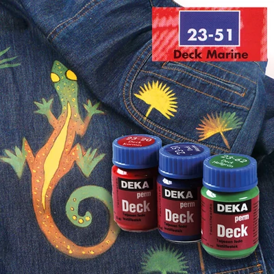 Deka Perm Deck Vopsea textil acoperitoare pentru material închis la culoare - 51 bleumarin