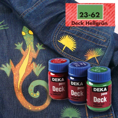 Deka Perm Deck Vopsea textil acoperitoare pentru material închis la culoare - 62 verde deschis