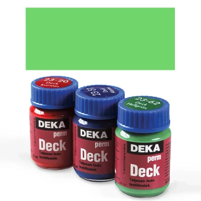 Deka Perm Deck Vopsea textil acoperitoare pentru material închis la culoare - 62 verde deschis