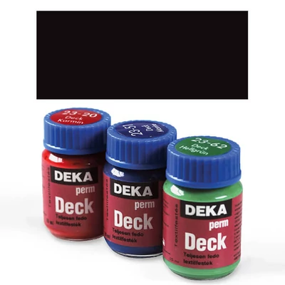Deka Perm Deck Vopsea textil acoperitoare pentru material închis la culoare - 90 negru