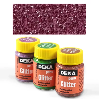  Deka Perm Glitter vopsea textil cu sclipici  25 ml - 29 roz