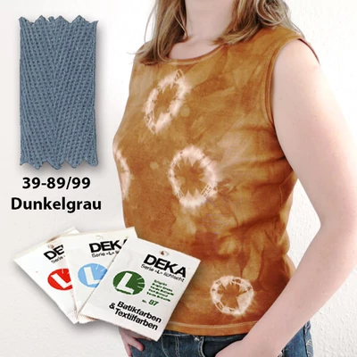 Vopsea batik Deka 10 g - gri închis