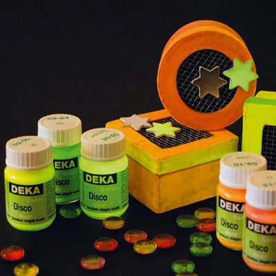 Vopsea Deka Color Disco care strălucește în întuneric - în diverse culori