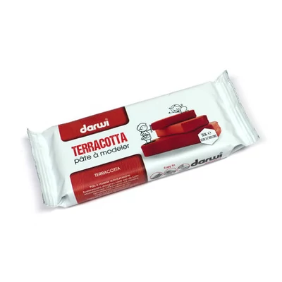 Darwi Terracotta plastilină cu uscare la aer, 500 g - teracota