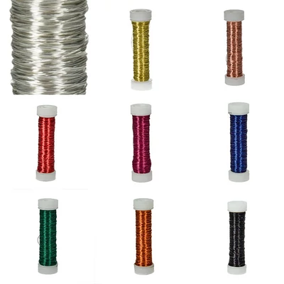 Sârmă de bijuterii, 0,3 mm, 25 m - în diverse culori