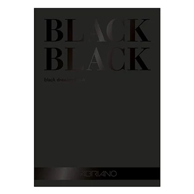 Bloc de desen Fabriano Black Black, 300 g - 24x32 cm, 20 coli