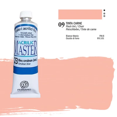 Ferrario Master vopsea acrilică, 60 ml - 09, flesh tint