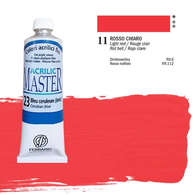 Ferrario Master vopsea acrilică, 60 ml - 11, light red