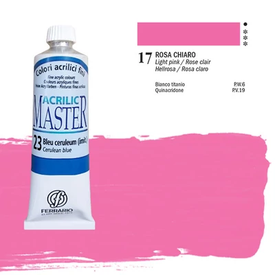 Ferrario Master vopsea acrilică, 60 ml - 17 , light pink