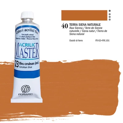 Ferrario Master vopsea acrilică, 60 ml - 40, raw sienna