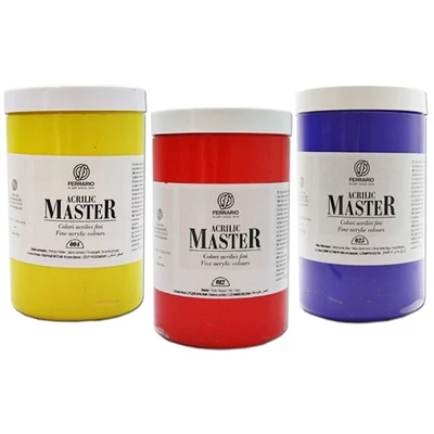 Ferrario Master vopsea acrilică, 1000 ml - în culori diferite