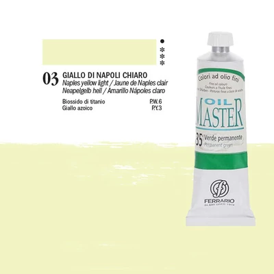 Ferrario Master Culori ulei, 60 ml - 03, naples yellow light