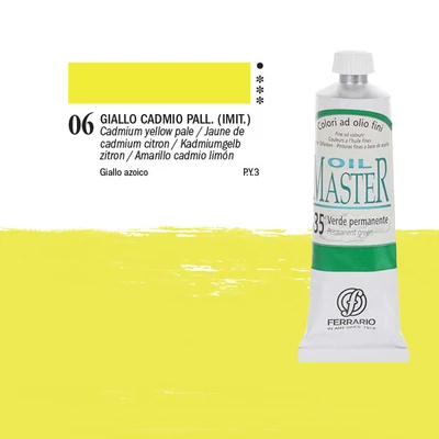 Ferrario Master Culori ulei, 60 ml - 06, cadmium yellow pale