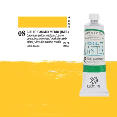 Ferrario Master Culori ulei, 60 ml - 08, cadmium yellow medium