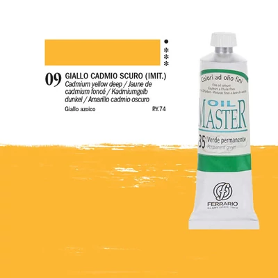 Ferrario Master Culori ulei, 60 ml - 09, cadmium yellow deep