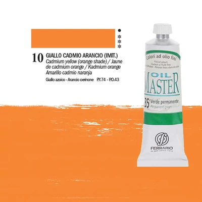 Ferrario Master Culori ulei, 60 ml - 10, cadmium yellow/orange shade