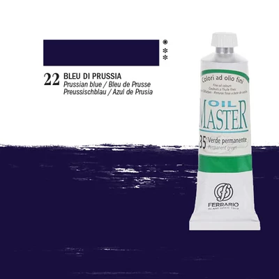 Ferrario Master Culori ulei, 60 ml - 22, prussian blue