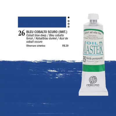 Ferrario Master Culori ulei, 60 ml - 26, cobalt blue deep