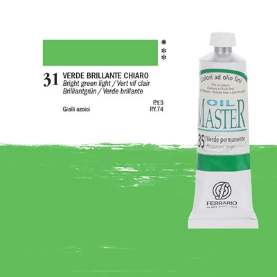Ferrario Master Culori ulei, 60 ml - 31, bright green light