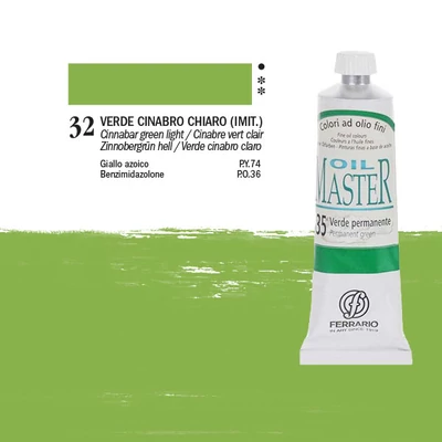 Ferrario Master Culori ulei, 60 ml - 32, cinnaber green light