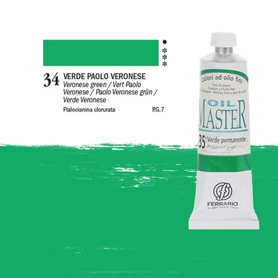 Ferrario Master Culori ulei, 60 ml - 34, veronese green