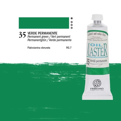 Ferrario Master Culori ulei, 60 ml - 35, permanent green