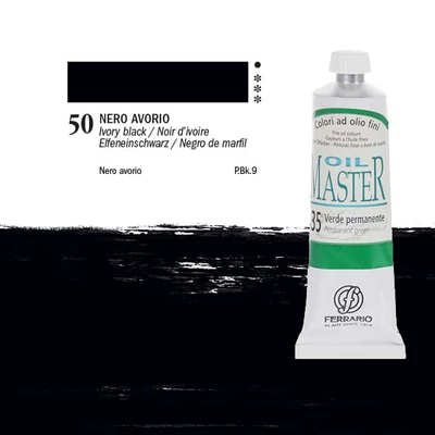 Ferrario Master Culori ulei, 60 ml - 50, ivory black
