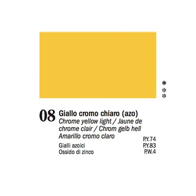 Ferrario Van Dyck Culori ulei, 20 ml - 08, chrome yellow light