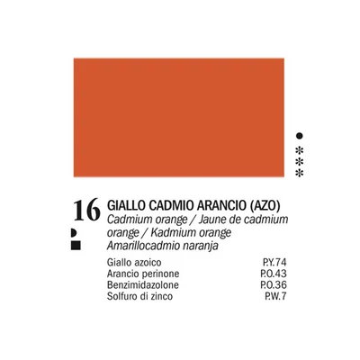 Ferrario Van Dyck Culori ulei, 60 ml - 16, cadmium yellow orange