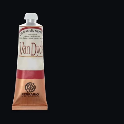 Ferrario Van Dyck Culori ulei, 60 ml - 72, ivory black